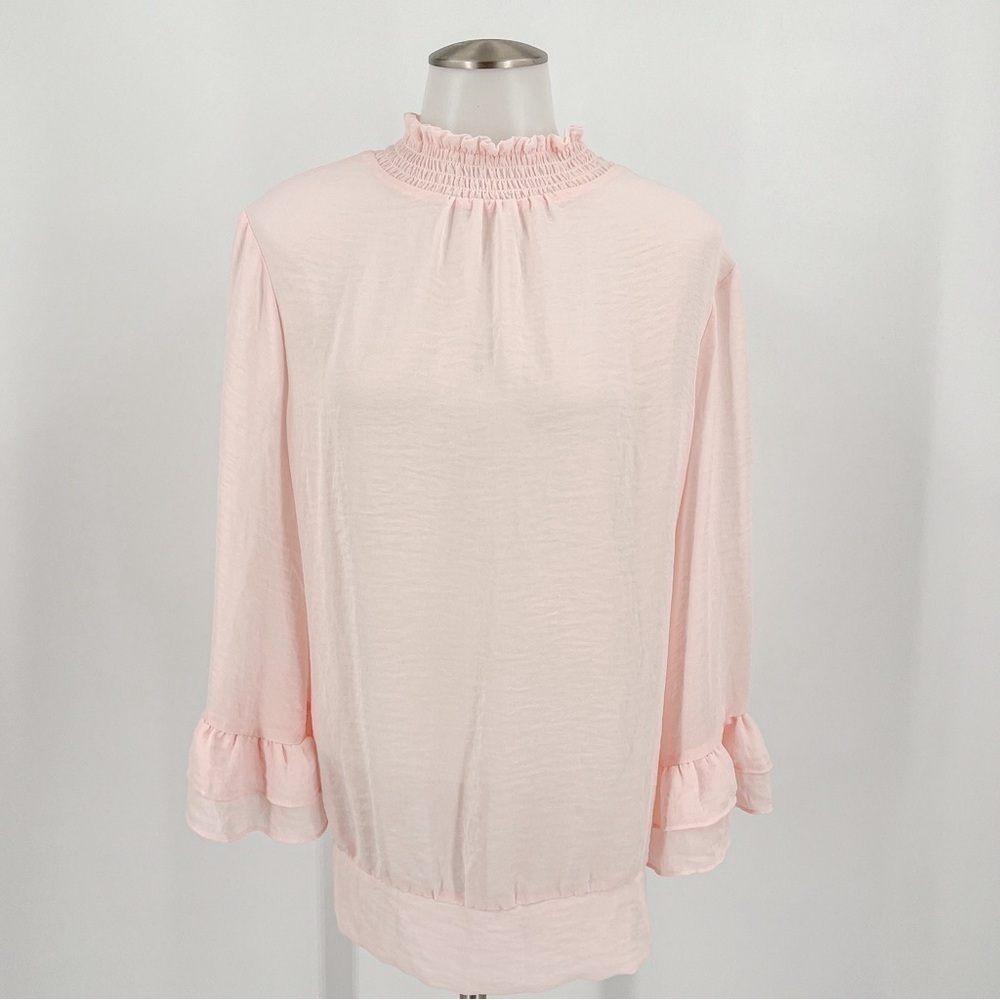 New York and Co light pink blouse